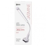 LED stolní lampa JASMINE, bílá