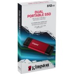 Externí SSD 512GB Dual USB-A/C KINGSTON