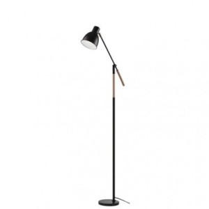 Stojací lampa EDWARD na žárovku E27, 150cm, černá