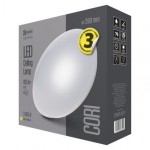 LED přisazené svítidlo Cori, kruhové bílé 12W teplá b., IP44