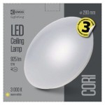LED přisazené svítidlo Cori, kruhové bílé 12W teplá b., IP44
