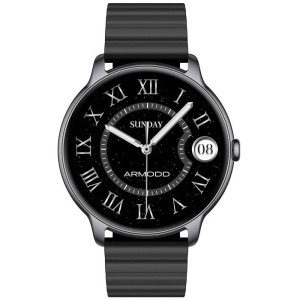 Slim se silikonovým řemínkem ČernáARMODD