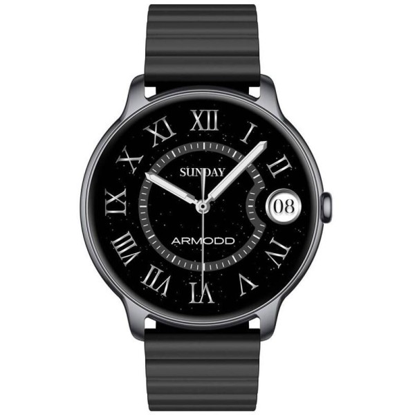 Slim se silikonovým řemínkem ČernáARMODD