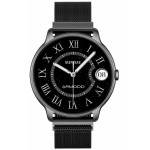 Slim s kovovým řemínkem Černá ARMODD