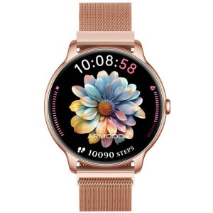 Slim s kovovým řemínkem Rose gold ARMODD