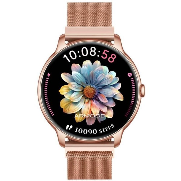 Slim s kovovým řemínkem Rose gold ARMODD