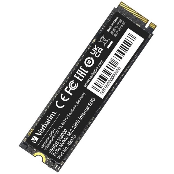 49373 SSD 256GB Vi3000 NVMe M.2 VERBATIM