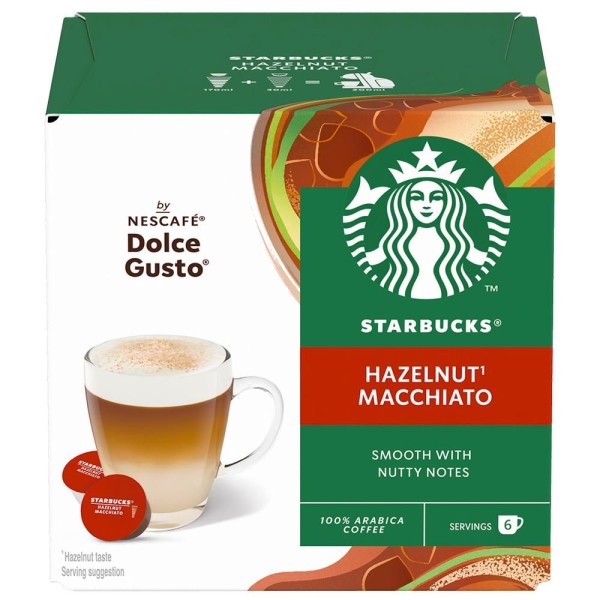 DOLCE GUSTO HAZELNUT LATE 12KS STARBUCKS