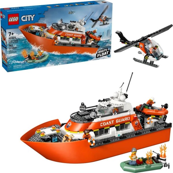 60504 Záchr.člun pobř.hlídky a vrt. LEGO