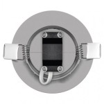 LED bodové svítidlo Exclusive stříbrné, kruh 5W teplá bílá