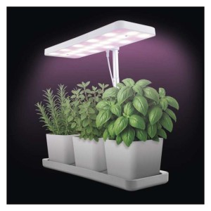 LED GROW pěstební lampa 7 W, časovač, stmívatelná, bílá