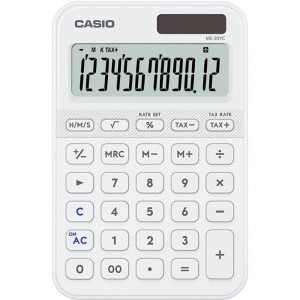 MS 20 YC WE bílá stolní kalkulačka CASIO