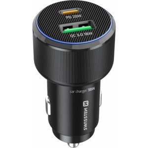 Adaptér USB-C PD + USB-A 38W SWISSTEN