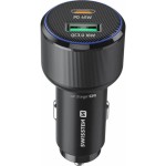 Adaptér USB-C PD + USB-A 63W SWISSTEN