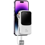 Qpow Pro 10000mAh,20W,Light. bílá BASEUS