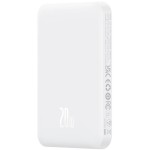 Magnetic Mini 5000mAh, 20W bílá BASEUS