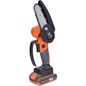 Ruční aku pila 21V, lišta 10cm SOLIGHT