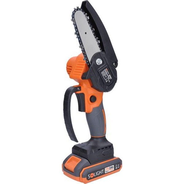 Ruční aku pila 21V, lišta 10cm SOLIGHT