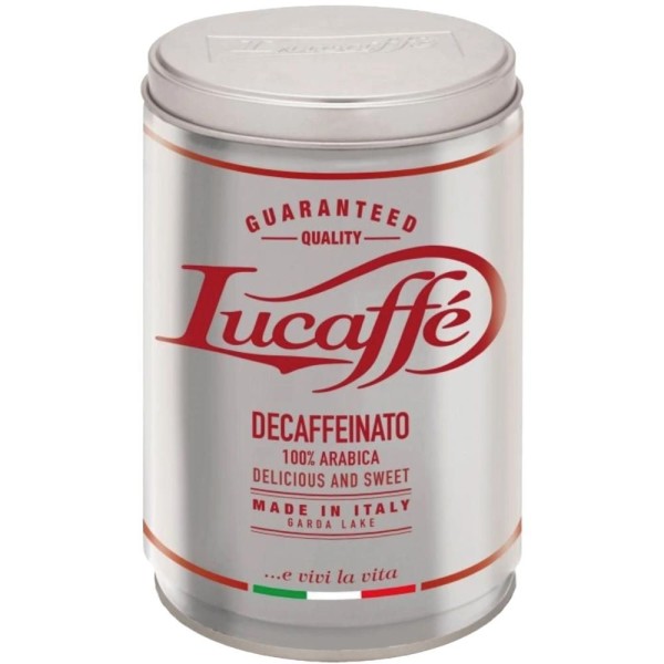 DÓZA BEZKOFEINOVÁ ZRNKOVÁ 250G LUCAFFE