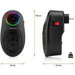 HOTHEAT MINI VENTILÁTOR ČERNÝ SALENTE