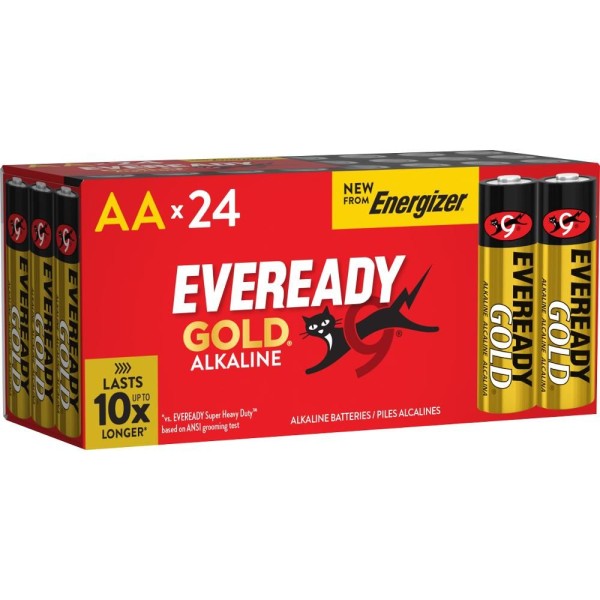 Eveready Gold AA DP24 box alk. ENERGIZER