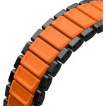 Strova Flex řemínek stříbrný/oranž. UNIQ