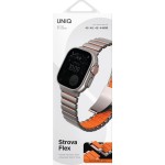 Strova Flex řemínek stříbrný/oranž. UNIQ