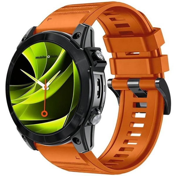 Easy Strap Silicone Watch 22mm Orange MO
