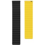 Easy Strap Magnet.Watch 22mm Bk/Yell MO