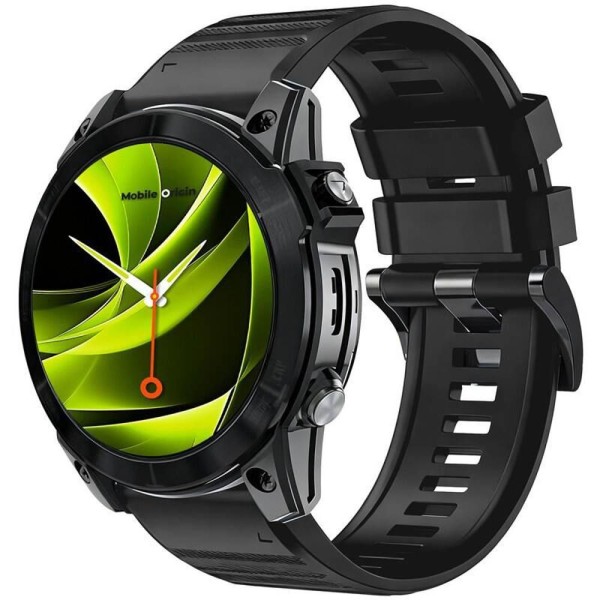 Easy Strap Silicone Watch 22mm Black MO
