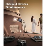 145W nab.do auta 2xUSB-C/USB-A+kabUGREEN