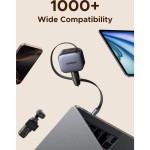 145W nab.do auta 2xUSB-C/USB-A+kabUGREEN
