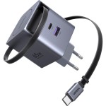 65W GaN USB-C/USB-A+zatah.kabel UGREEN
