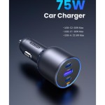 65W GaN nabíječka 2xUSB-C/USB-A UGREEN