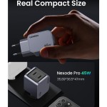 45W GaN nabíječka 2xUSB-C UGREEN