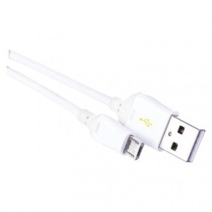 USB kabel 2.0 A/M - micro B/M 1m bílý, Quick Charge
