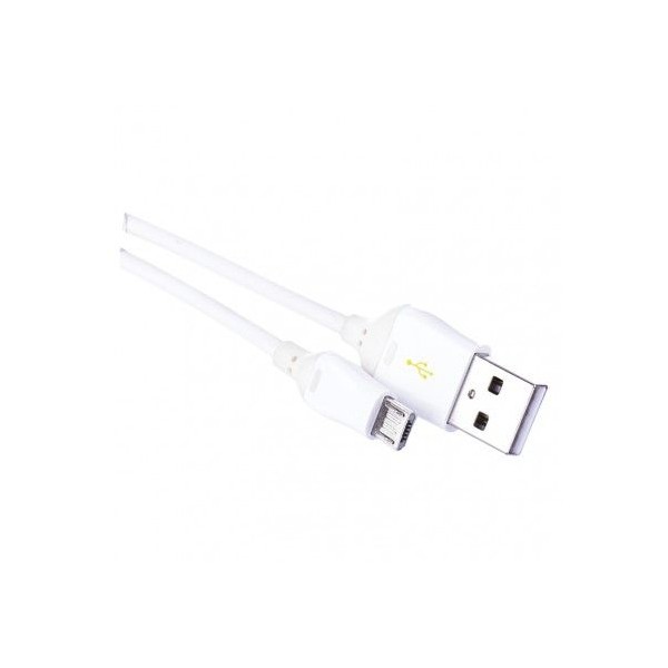 USB kabel 2.0 A/M - micro B/M 1m bílý, Quick Charge