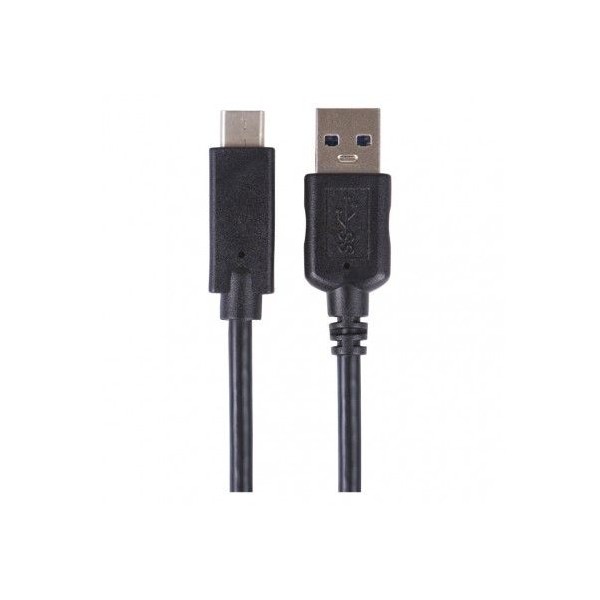 USB kabel 3.0 A/M - USB 3.1 C/M 1m černý, Quick charge