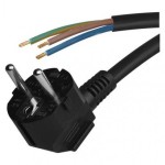 Flexo šňůra PVC 3× 1,5mm2, 2m, černá