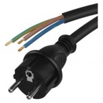 Flexo šňůra gumová 3× 2,5mm2, 5m, černá