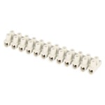 Šroubová svorkovnice 12× 2,5–4 mm2, 450 V, bílá