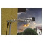 Venkovní anténa EMOS EM-20G/Z, se zdrojem 0–100 km DVB-T2