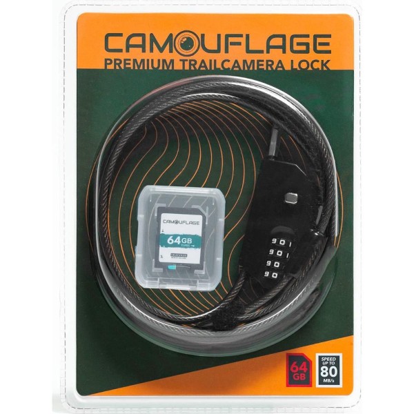 12121208 Zámek + 64GB SD CAMOUFLAGE