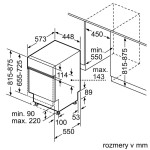 SPI4HMS49E MYČKA 45 CM VESTAVNÁ BOSCH