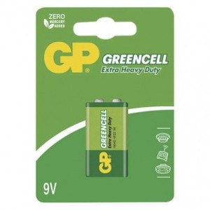 Zinková baterie GP Greencell 9V (6F22)