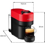 XN920510 NESPRESSO VERTUO POP ČERV KRUPS