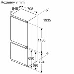 KBN96VFE0 CHLADNIČKA KOMBI VEST BOSCH