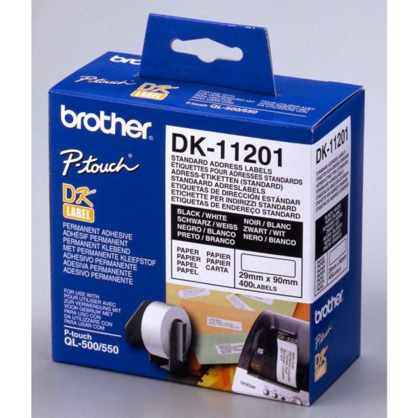 DK11201 400 P. Štítek 29x90mm B BROTHER