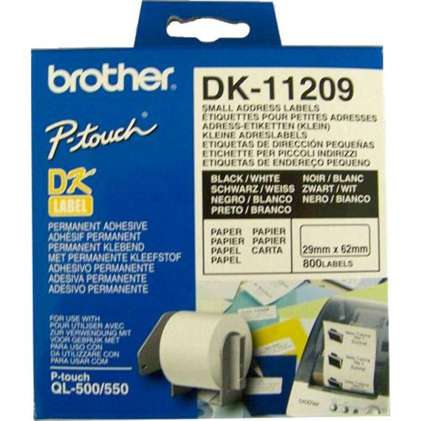 DK11209 800 P. Štítek 29x62mm B BROTHER