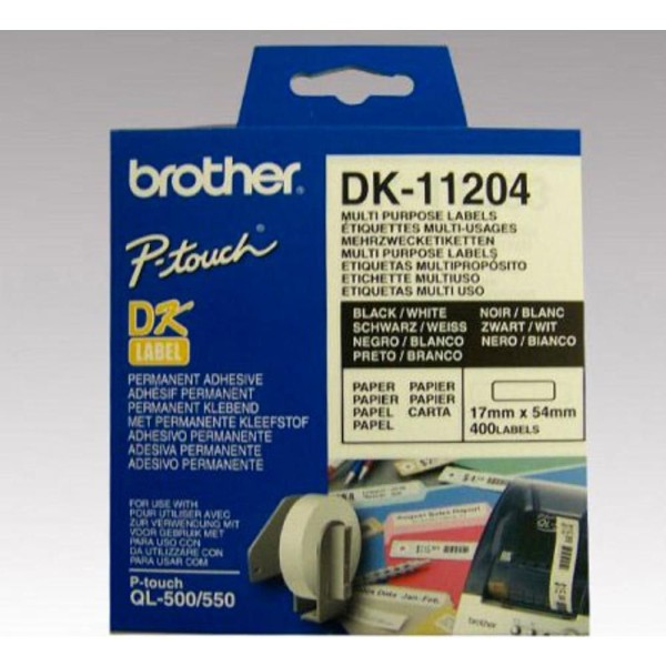 DK11204 400 P. Štítek 17x54mm B BROTHER